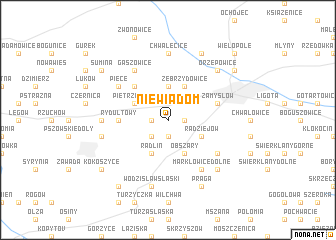 map of Niewiadom