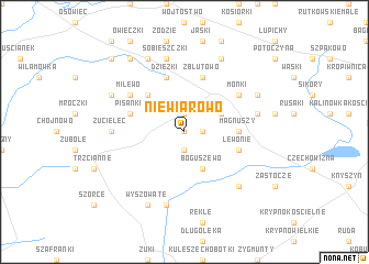 map of Niewiarowo