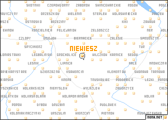 map of Niewiesz