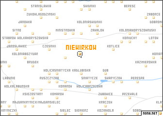 map of Niewirków