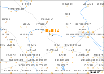 map of Niewitz