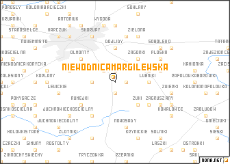 map of Niewodnica Margilewska