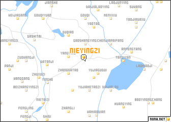 map of Nieyingzi