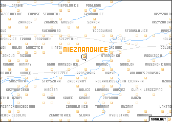 map of Nieznanowice