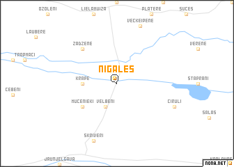 map of Nigales