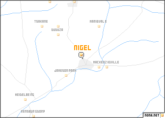map of Nigel