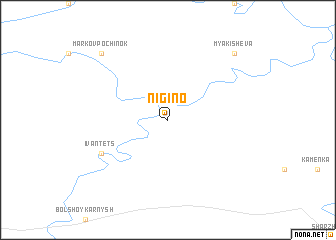 map of Nigino