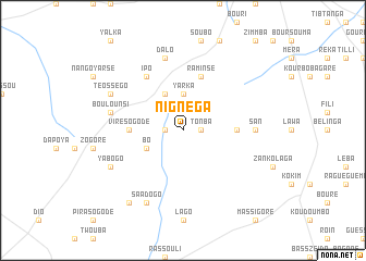 map of Nignéga