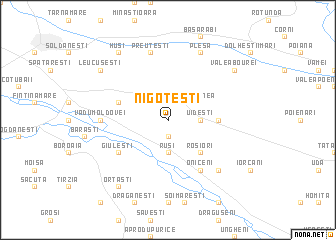 map of Nigoteşti