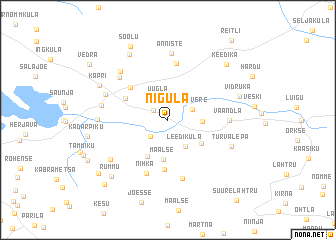 map of Nigula