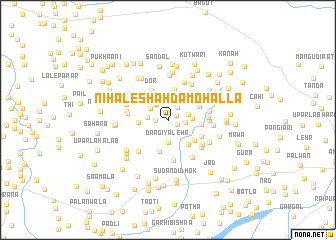map of Nihāle Shāh da Mohalla