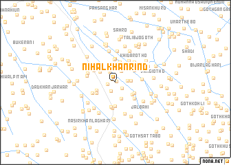 map of Nihāl Khān Rind