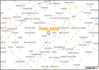 map of Nihāloāna