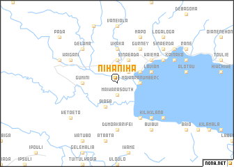 map of Niha Niha
