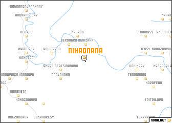 map of Nihaonana