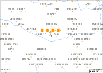 map of Nihaonana