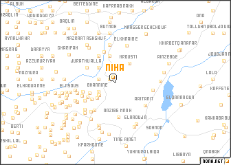 map of Nīḩā