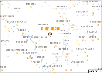map of Nīḩeh Qavī