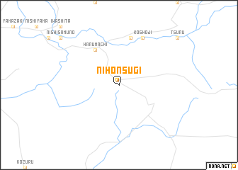 map of Nihonsugi