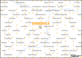 map of Nihošovice