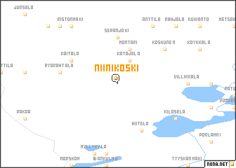 map of Niinikoski