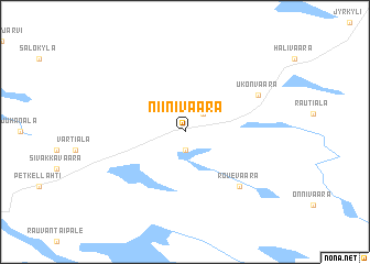 map of Niinivaara