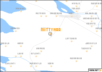 map of Niittymaa