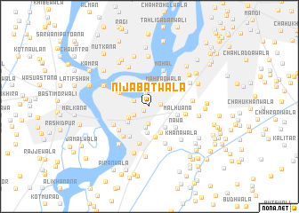 map of Nijābatwāla