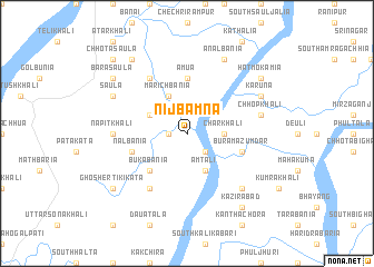 map of Nij Bāmna