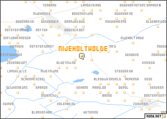 map of Nijeholtwolde