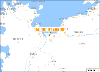 map of Nijinomatsubara