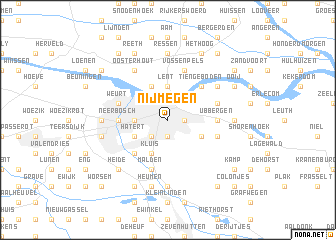 map of Nijmegen