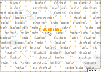 map of Nijverzeel