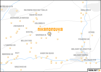 map of Nikanorovka