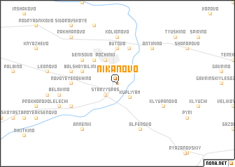 map of Nikanovo