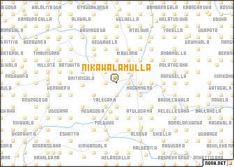 map of Nikawalamulla