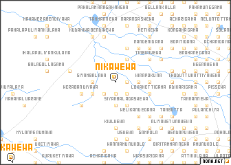 map of Nikawewa