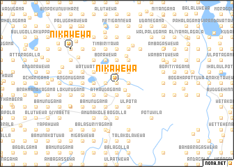 map of Nikawewa