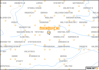 map of Nikhovichi