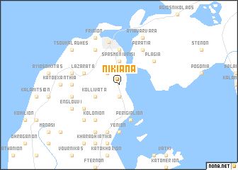 map of Nikiána