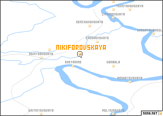 map of Nikiforovskaya