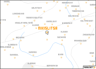 map of Nikislitsa