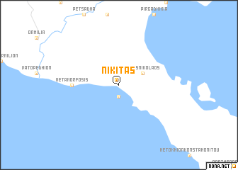 map of Nikítas