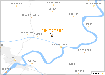 map of Nikitayevo