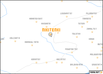 map of Nikitenki