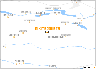 map of Nikiterovets