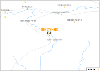 map of Nikitikha