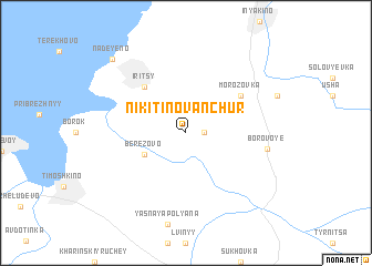 map of Nikitino-Vanchur