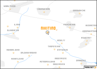 map of Nikitino