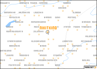 map of Nikitkino